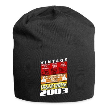 22 years old Vintage 2003 women & men Birthday - Jersey Beanie - black - Front