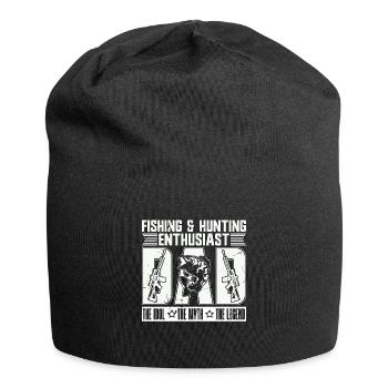 Fishing & Hunting Enthusiast Dad The Nature Lover - Jersey Beanie - black - Front
