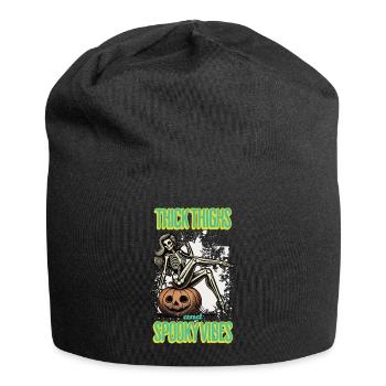 Cuisses épaisses et vibrations effrayantes Halloween Girls - Bonnet en jersey - noir - Devant