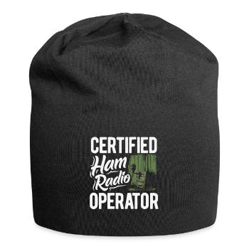 Stolzer Amateurfunk-betreiber - Jersey-Beanie - Schwarz - Vorne