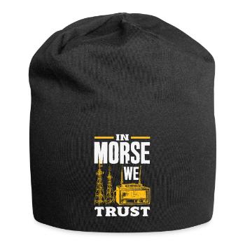 Stolzer Amateurfunk-betreiber - Jersey-Beanie - Schwarz - Vorne