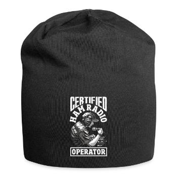 Stolzer Amateurfunk-betreiber - Jersey-Beanie - Schwarz - Vorne