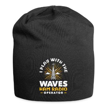 Stolzer Amateurfunk-betreiber - Jersey-Beanie - Schwarz - Vorne