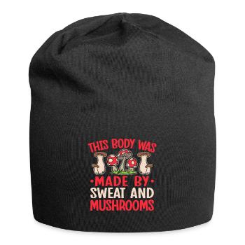 Mushroom Foraging Hunter Made By Sweat & Mushrooms - Jersey-Beanie - Schwarz - Vorne