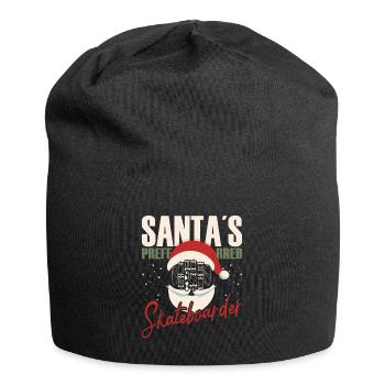 Skateboard Art Pour Garçons Filles Hommes Skateboard Cadeaux - Bonnet en jersey - noir - Devant