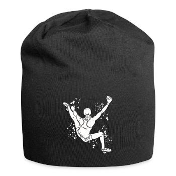 Boulderer Colorsplash Boulder Bouldern - Jersey-Beanie - Schwarz - Vorne