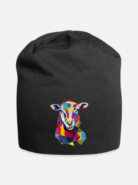 Schaf - Jersey-Beanie - Schwarz