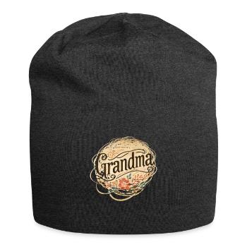 Celebrate the Heart and Warmth of the Grandma Family - Jersey Beanie - charcoal grey - Front