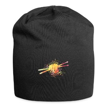 Drums Drums Drumstick Drummer Music Band Rock - Jersey Beanie - black - Front