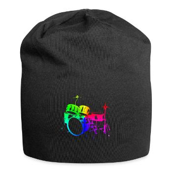 Drums Drums Drumstick Drummer Music Band Rock - Jersey Beanie - black - Front