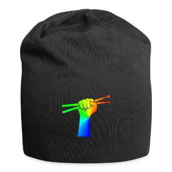 Drums Drums Drumstick Drummer Music Band Rock - Jersey Beanie - black - Front