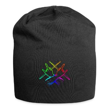 Drums Drums Drumstick Drummer Music Band Rock - Jersey Beanie - black - Front