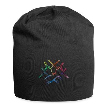 Tambours Baguettes Tambours Batteur Musique Groupe Rock - Bonnet en jersey - noir - Devant