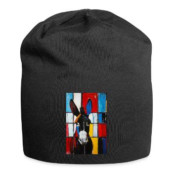 Esel - Jersey-Beanie - Schwarz - Vorne