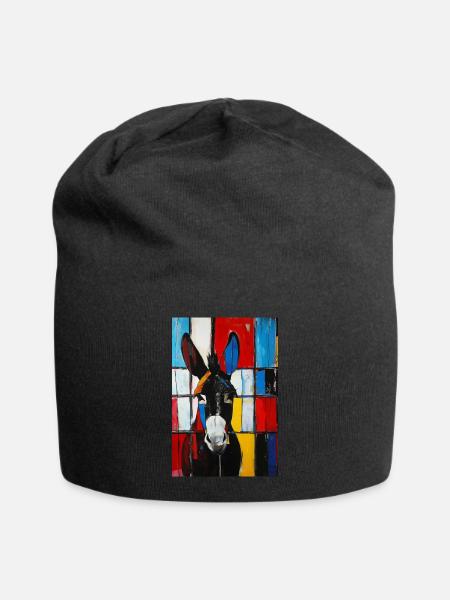 Esel - Jersey-Beanie - Schwarz