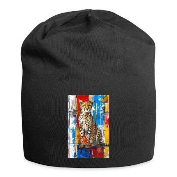 Guépard - Bonnet en jersey - noir - Devant