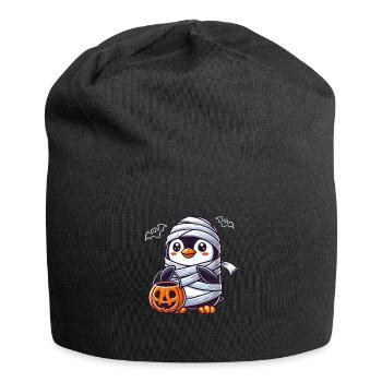 Pingouin Halloween Momie Enfants Femmes Hommes - Bonnet en jersey - noir - Devant