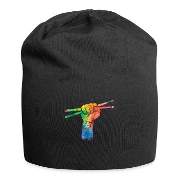 Drums Drums Drumstick Drummer Music Band Rock - Jersey Beanie - black - Front