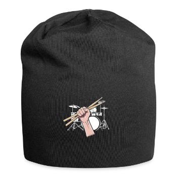 Tambours Tambours Baguette Batteur Musique Groupe Rock - Bonnet en jersey - noir - Devant