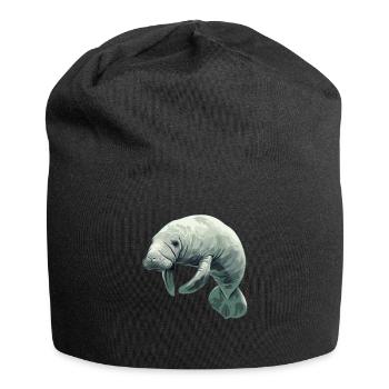 Lamantins Seekuh Lamantin - Bonnet en jersey - noir - Devant