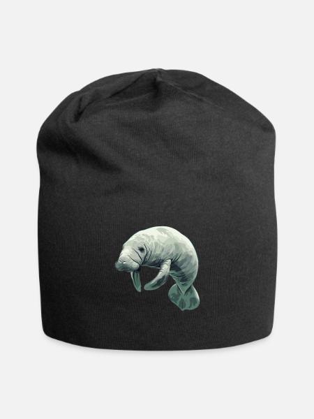Seekuh Manatees Manatee - Jersey Beanie - black