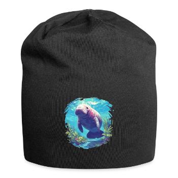 Lamantins Seekuh Lamantin - Bonnet en jersey - noir - Devant