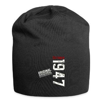 77th Birthday Original October 1947 Volume 47 - Jersey Beanie - black - Front