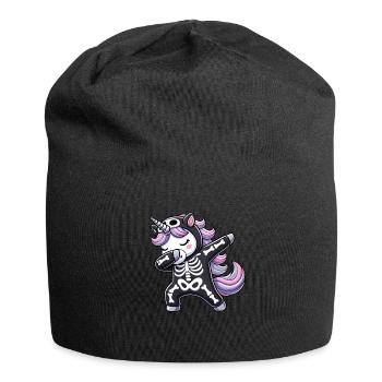 Unicorn Halloween Mummy Cute Unicorn Girl - Jersey Beanie - black - Front