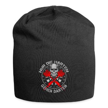 Only the tough go darts - Motif de fléchettes cool - Bonnet en jersey - noir - Devant