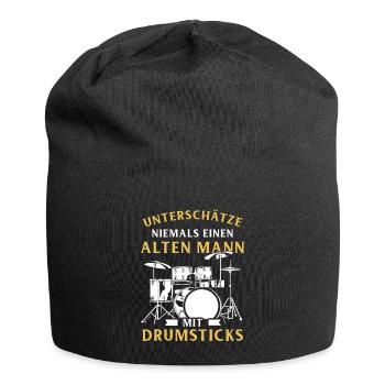 Drums Drums Drumstick Drummer Music Band Rock - Jersey Beanie - black - Front