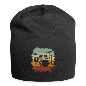 Drums Drums Drumstick Drummer Music Band Rock - Jersey Beanie - black - Front