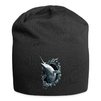 Narwal - Jersey-Beanie - Schwarz - Vorne