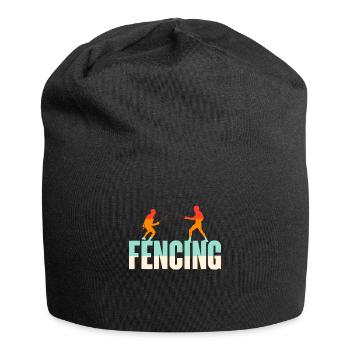 Escrime Épée Sabre Épée Épée Escrime Cadeau - Bonnet en jersey - noir - Devant
