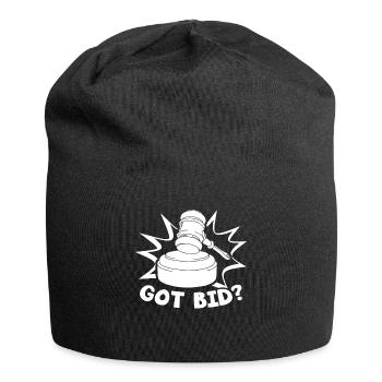 Auctioneer Got Bid - Jersey Beanie - black - Front