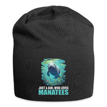 Lamantins Seekuh Lamantin - Bonnet en jersey - noir - Devant