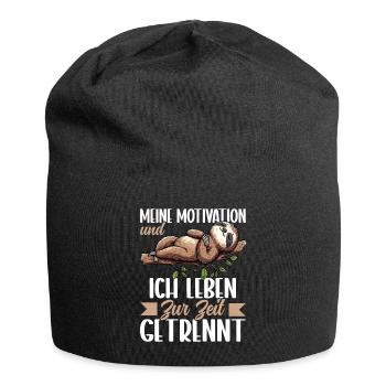 Ma motivation et moi vivons actuellement séparément - Bonnet en jersey - noir - Devant