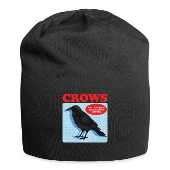 Crows Black Ravens Gift - Jersey Beanie - black - Front