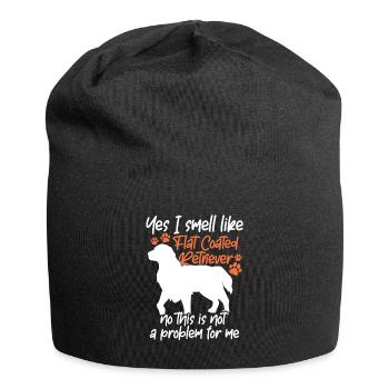 , je sens le Flat Coated Retriever - Bonnet en jersey - noir - Devant