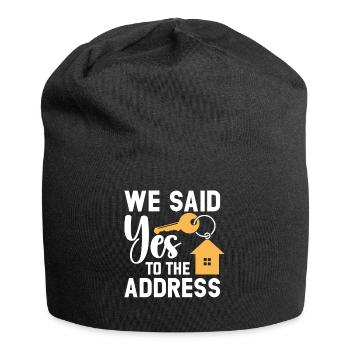 Nous avons dit à l’adresse - Bonnet en jersey - noir - Devant