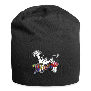 Airedale Terrier Airedale Terrier Mama - Jersey Beanie - black - Front