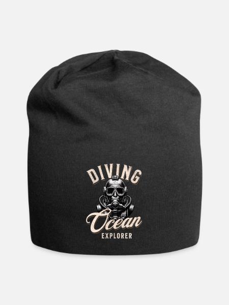 Taucher Ocean Explorer - Jersey-Beanie - Schwarz