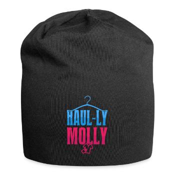 Thrift Shopper Haul-ly Molly Thrift Store - Jersey Beanie - black - Front
