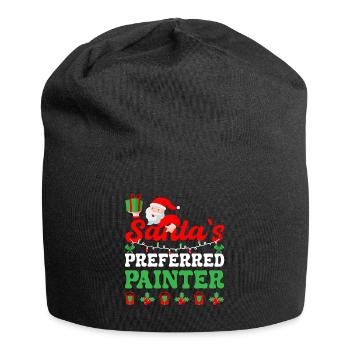 Peintre en bâtiment Les cadeaux de peintre préférés du Père Noël - Bonnet en jersey - noir - Devant