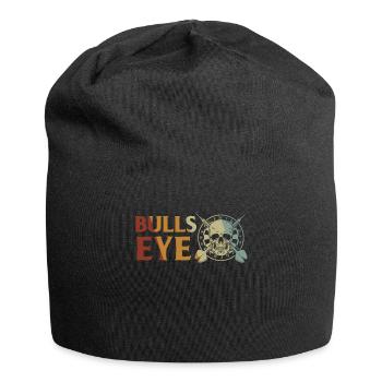 Dart Geschenk Dartboard Dartspieler Bullseye - Jersey-Beanie - Schwarz - Vorne