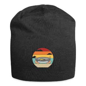 Retro Prospecting Placer Mining Miner Gold Panning - Jersey Beanie - charcoal grey - Front