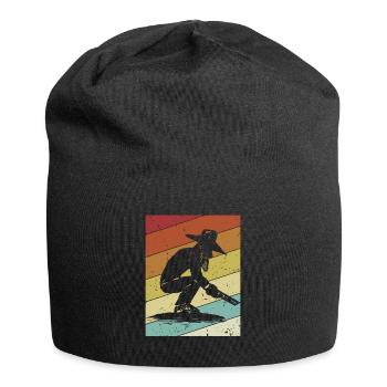 Retro Prospecting Miner Placer Mining Gold Panning - Jersey Beanie - black - Front