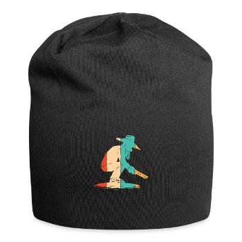Retro Prospecting Placer Mining Miner Gold Panning - Jersey Beanie - black - Front