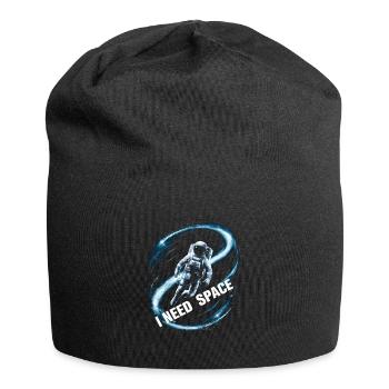 I need space spaceman astronaut - Jersey Beanie - black - Front