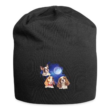 Apportez du style avec notre Cool Dog - Bonnet en jersey - noir - Devant