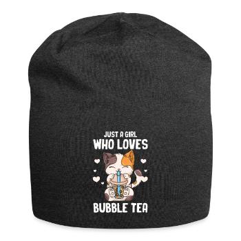 Thé à bulles Boba BubbleTea Kawaii Japan Tea Kpop - Bonnet en jersey - charbon - Devant